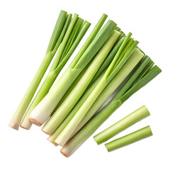 Lemongrass stalks PNG cutout (transparent)