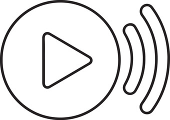 Digital Media Control Button Illustration