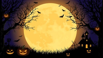 Halloween Full Moon Spooky Night
