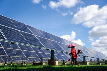 Ground-mounted solar panels aligned in rows with durable steel supports, designed for efficient renewable energy generation in outdoor farms, fields, and industrial installations