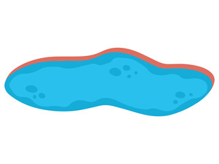 Natural Water Pond Background Illustration
