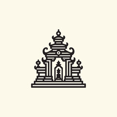 Temple bali logo for sale.