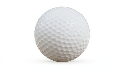Golf ball in pristine detail, showcasing precision and elegance in sport