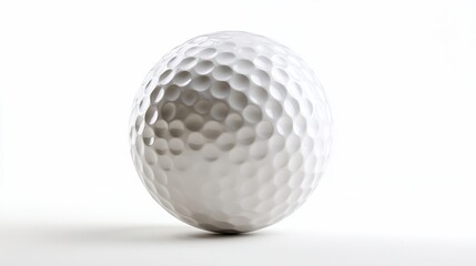 Golf ball in pristine detail, showcasing precision and elegance in sport