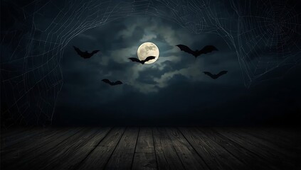 Spooky Halloween Night Background