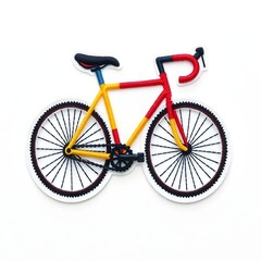 bicycle isolated on white