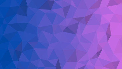 Fototapeta premium Abstract low poly background with blue and purple gradient