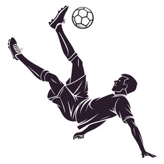 soccer player silhouette
