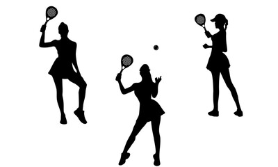vector silhouettes of people