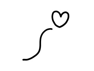 漫画用漫符（惚れる）アイコン