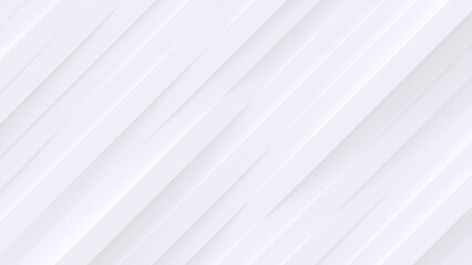 Obraz premium Seamless white 3d pattern with diagonal stripes. Abstract geometric background for modern and luxury design.
