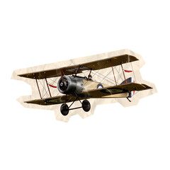 old airplane on scrapbook collage