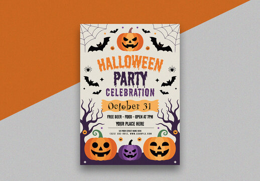 Halloween Party Celebration Flyer