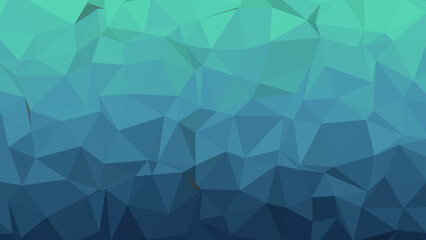 Fototapeta premium Abstract polygonal background with teal gradient