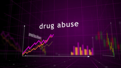 Drug abuse and addiction charts and graphs diagram