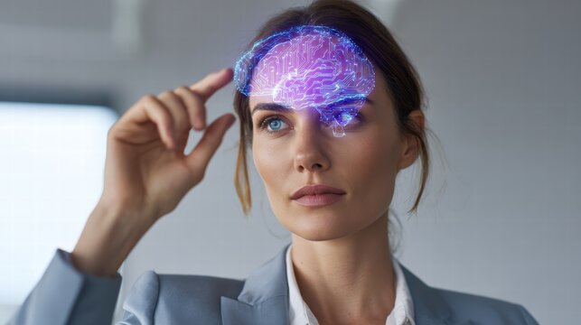 Neuromarketing science visualizing consumer behavior with brain research..