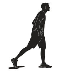 vector silhouette of a man