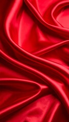 Obraz premium Red silk fabric folds