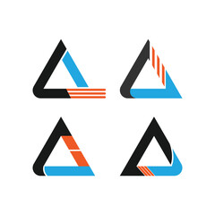 set of triangle icons