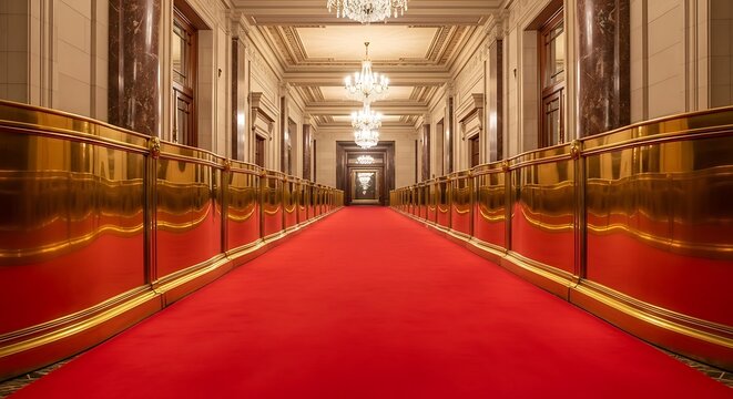 Grand Hallway in a Historic Building. - Powered by Adobe