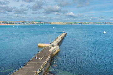 Weymouth, UK - September 5th 2025: The Stone Pier.