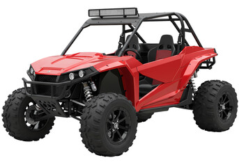 Red OffRoad Vehicle A Detailed Product View isolated on transparent background