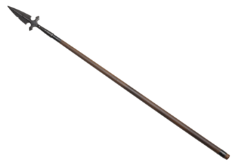Ancient Spear A CloseUp View of a Medieval Weapon isolated on transparent background