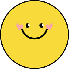 Yellow smile face happy 스마일 