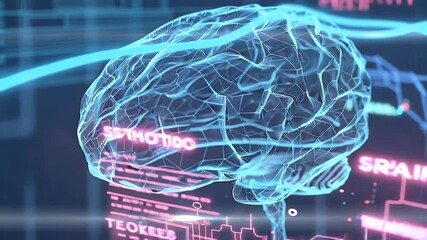 Digital Brain: A Visual Representation of Neural Networks and Cognitive Processes - Powered by Adobe