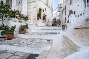 Ostuni, known as the "White City," is a charming hilltop town in Puglia, Italy, famous for its whitewashed buildings and narrow, winding streets. 