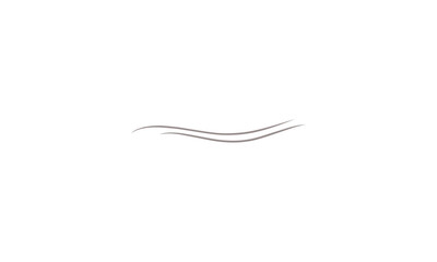 Elegant, minimalist graphic featuring two parallel, gently curving lines, creating a subtle decorative element.