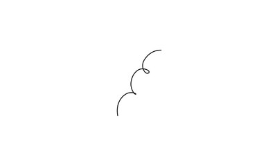 Minimalist line drawing of a stylized, abstract cloud formation.