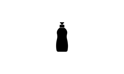 Black silhouette of a pump dispenser bottle, commonly used for liquid soap, lotion, or shampoo.