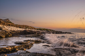 Photos of the sea taken in Puglia, Torre Castiglione. abstract photos of the sea