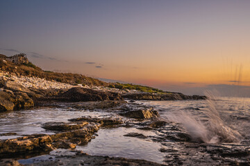 Photos of the sea taken in Puglia, Torre Castiglione. abstract photos of the sea