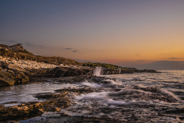 Photos of the sea taken in Puglia, Torre Castiglione. abstract photos of the sea