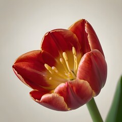 red and yellow tulip