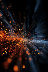 Abstract background of radial light trajectory