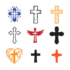 Obraz premium Christian Cross SVG Bundle