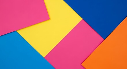 Colorful Geometric Shapes Background.