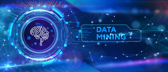 Data mining concept. Business, modern technology, internet and networking concept. 3d illustration
