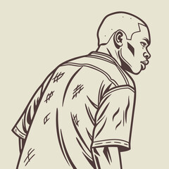 vector illustration of a man