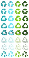 Set of recycle symbol, set of eco icons, recycle icons, recycling icons, set of recycle icons, icons of recycling, ecology icon set, reuse icons, reduce icons, save earth set, pollution free earth