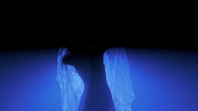 Dead bride ghost in Halloween horror concept