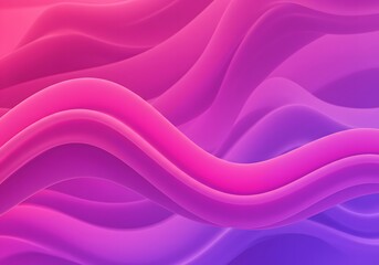 Obraz premium Abstract, flowing, and vibrant waves of pink, magenta, and purple colors create a dynamic and visually appealing background.