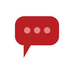 bubble chat  logo icon illustration flat