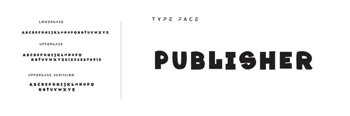 Kids style colorful font design, playful childish alphabet, letters and numbers vector illustration