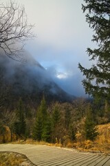 view of the mountains