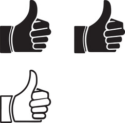 Thumbs Up Icons Collection like approval