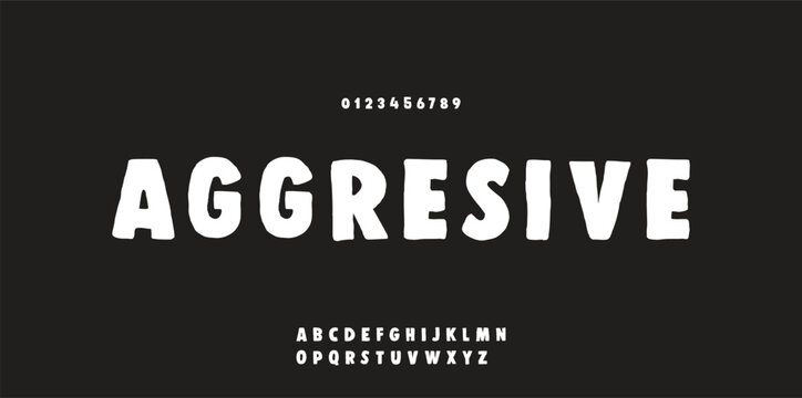 Cartoon audacious alphabet, playful uneven letters, bold geometric graffiti font for kid toy logo, youthful lettering, joyful headlines, and comic book typography. Vector typeset.